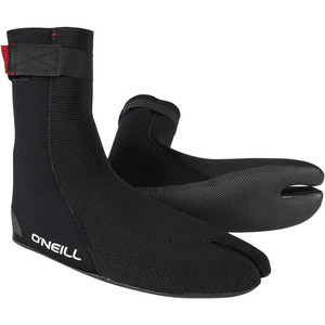 2024 O'Neill Hitze Ninja 5/4mm Split Toe Neoprenanzug Stiefel 5556 - Schwarz