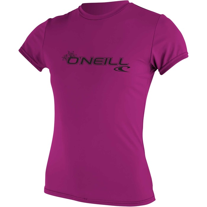2024 O'neill Women's Basic Skins Kurzarm-Shirt 3547 - Fuchsrosa