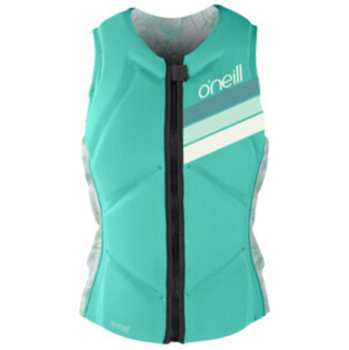 2024 O'Neill Womens Slasher Comp Impact Vest 4938EU - Opal / Mirage Tropical