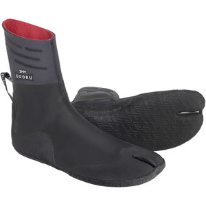 2024 O'Neill Gooru Dip 3mm Split Toe Wetsuit Boots 5602 - Røg / Sort
