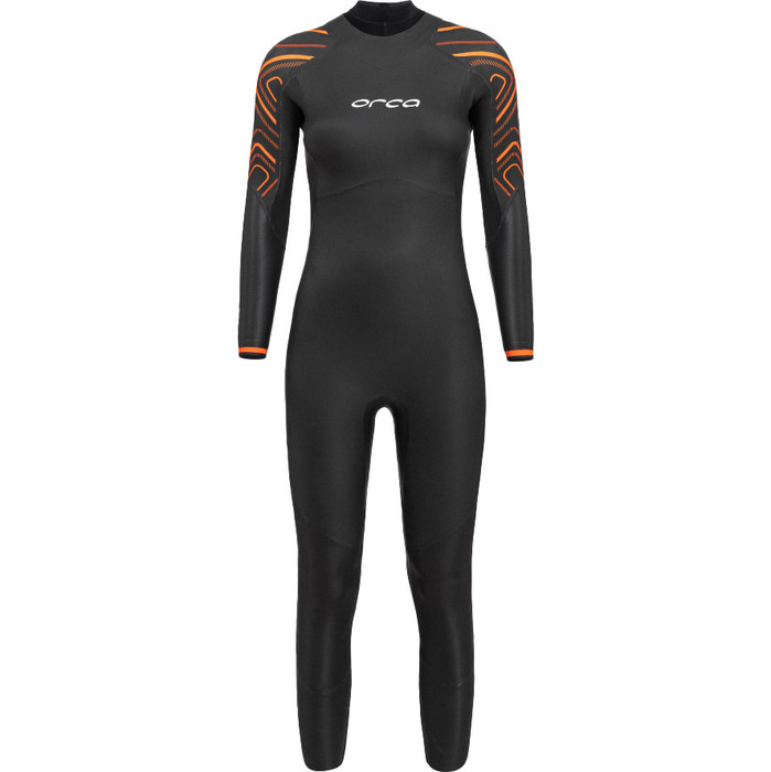 2023 Orca Womens Vitalis Thermal Back Zip Open Water Swim Wetsuit NN6U4801 - Black