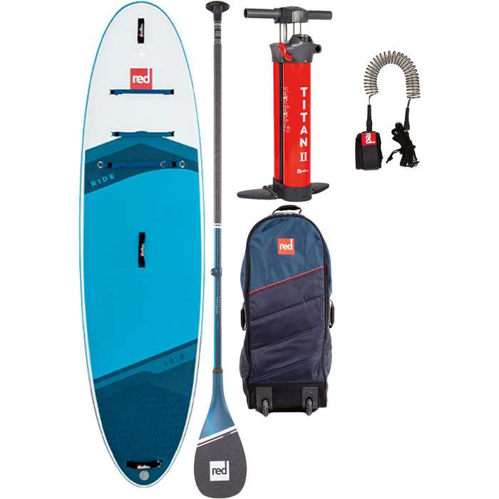 2023 Red Paddle Co 10'8 Ride Stand Up Paddle Board, sac, pagaie, pompe et laisse - Prime Package
