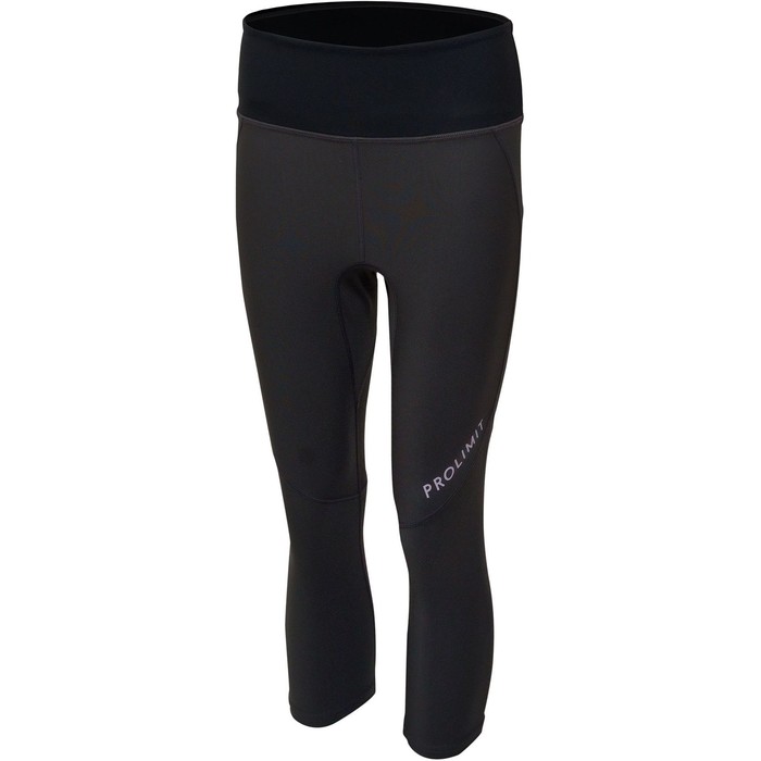 2023 Prolimit Womens Athletic Quick Dry 3/4 Length Trousers 400.14770.040 - Black / Lavender