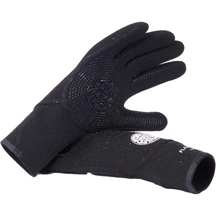 2024 Rip Curl Flashbomb 5/3mm 5-Finger-Handschuhe WGLYDF – Black