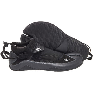 2023 Rip Curl Reefer 1.5mm Split Toe Wetsuit Schuhe Wbo1at - Schwarz / Charcoal