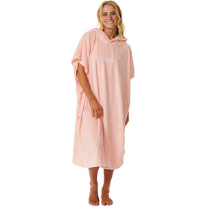 2023 Rip Curl Womens Classic Surf Hooded Towel Changing Robe / Poncho 00ZWTO - Peach