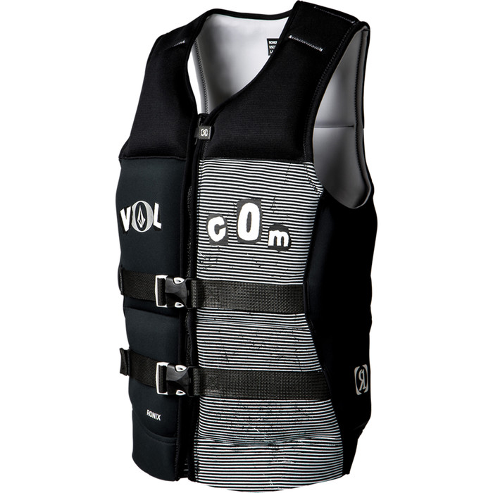 2023 Ronix Mens Volcom Capella CGA Impact Vest R23V-CGA-VOL3 - Black / White