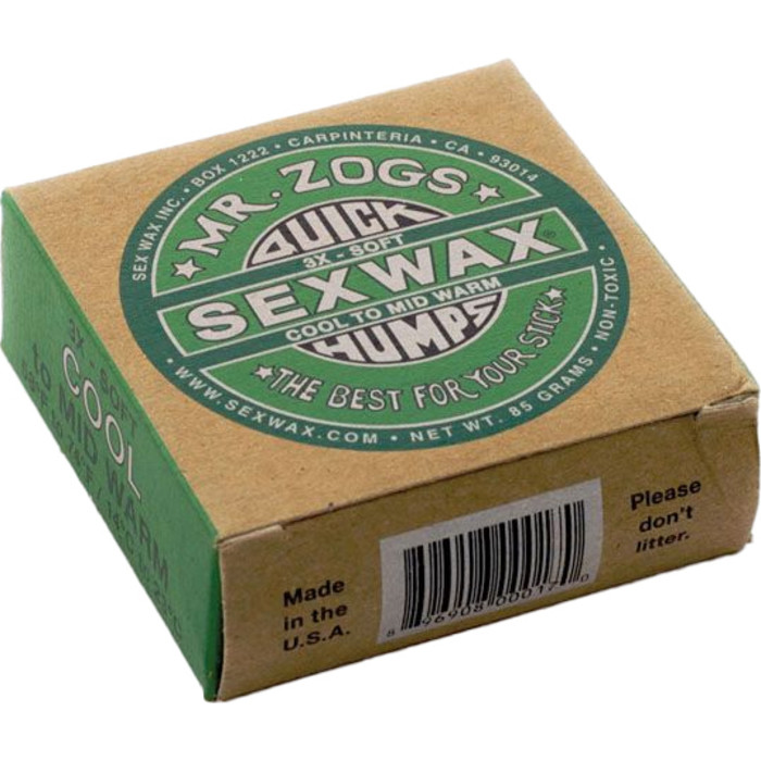 2024 Sex Wax Quick Humps Cool To Mid Warm Surf Wax Swwqh - Groen