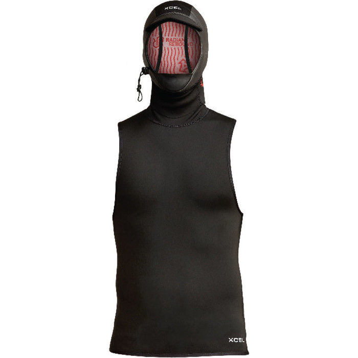 2023 Xcel Infiniti 2mm Neoprene Hooded Vest XW23ANR102H9 - Black