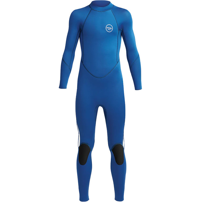 2024 Xcel Junior Axis 4/3mm Back Zip Wetsuit KN43AXG0SA - Saphire Blue