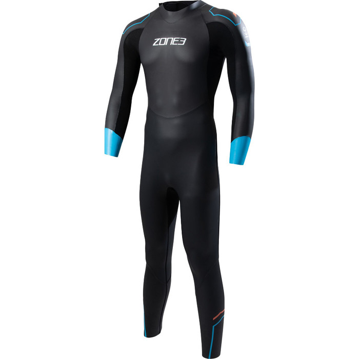 2024 Zone3 Hommes Aspect Breaststroke Swim Combinaison Noprne WS23MAPT101 - Black / Blue