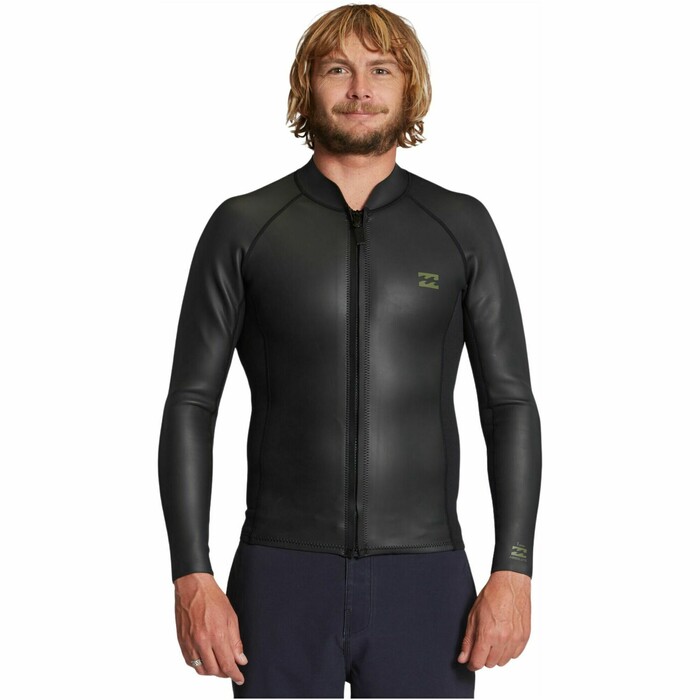 2024 Billabong Hommes Absolute OG 1mm Wetsuit Jacket ABYW800120 - Black