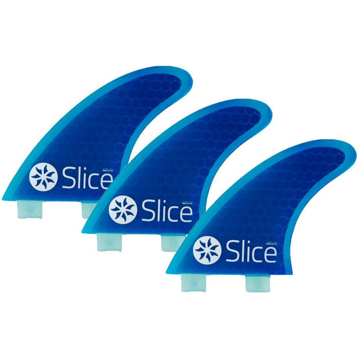 2024 Slice Ultralight Hex Core S5 Fcs Compatible Barbatanas De Prancha De Surf Sli-02 - Azul