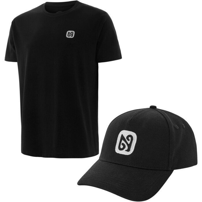 2024 Nyord Logo T-Shirt & Cap Hat Bundle SX087 - Black