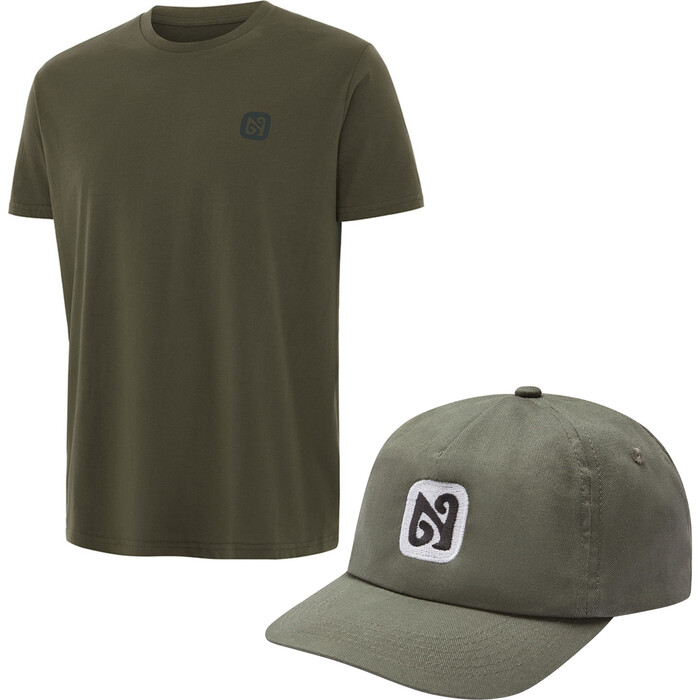 2024 Nyord Logo T-Shirt & Casquette Chapeau SX087 - Dark Green Olive