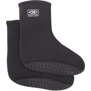 2024 Ocean and Earth 1mm Neoprene Wetsuit Bootie Socks OESABO02 - Black