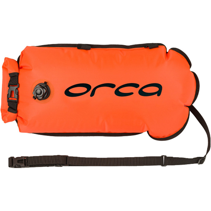 2024 Orca Open Water Swim Safety Buoy Med Lomme MA410054 - Hi-Vis Orange