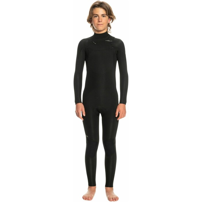 2024 Quiksilver Boys Everyday Sessions 3/2mm Chest Zip Wetsuit EQBW103107 - Black