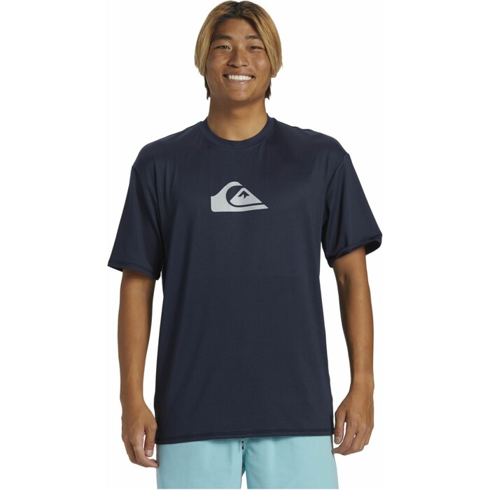 2024 Quiksilver Everyday Surf UV50 Kortrmet Surf-t-shirt Til Herrer AQYWR03135 - Dark Navy