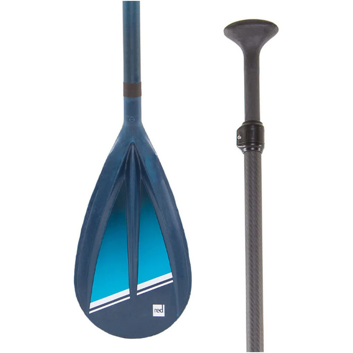 2024 Red Paddle Co Hybrid Tough Adjustable 3-Piece SUP Paddle 001-002-010-0015 - Blue