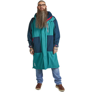 2024 Red Paddle Co Teruggevorderd EVO Pro Lange Mouw Wissel Robe / Poncho 002-009-006 - Teal / Navy
