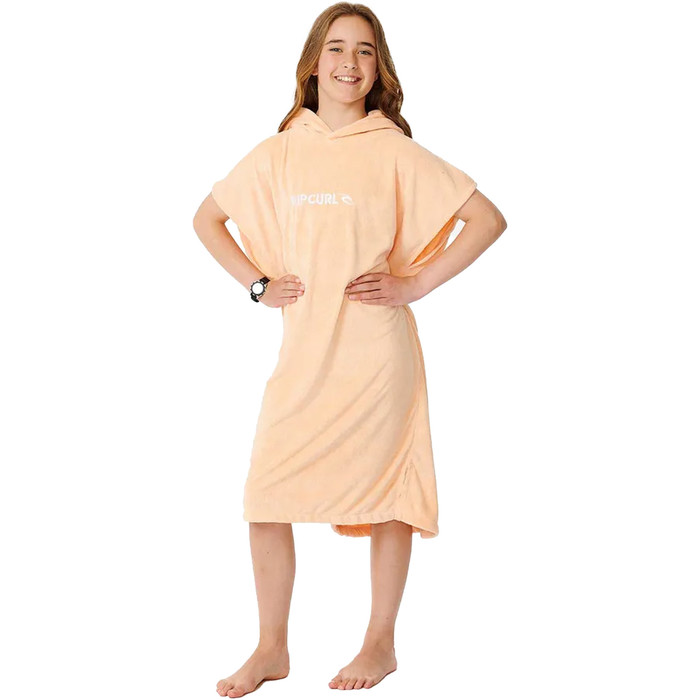 2024 Rip Curl Filles Classic Surf Hooded Towel Change Robe / Poncho 00CGTO - Peach