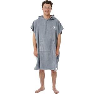 2024 Rip Curl Mens Logo Hooded Towel Changing Robe / Poncho 00GMTO - Bleu