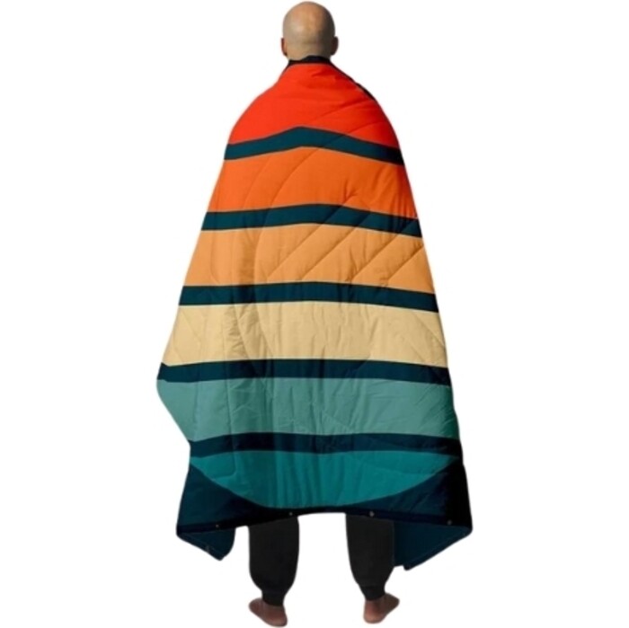 2024 Voited Limited Ripstop 4-in-1 Outdoor Pillow Blanket Camping V20UN01BLPBC - Sunset Stripes