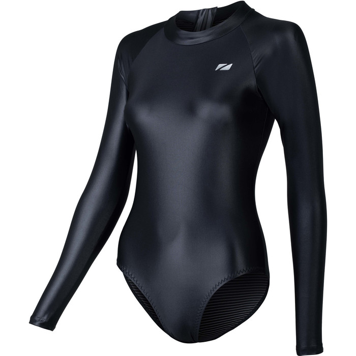 2024 Zone3 Womens OWS Ti+ Thermal High Neck Long Sleeve Costume SW24WLTI101 - Black