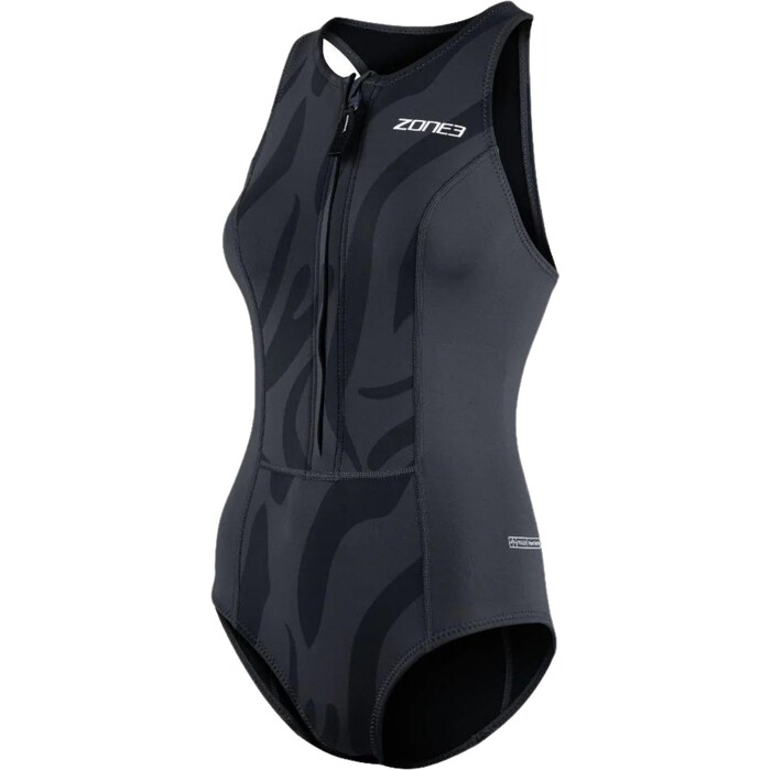 2024 Zone3 Frauen Yulex rmellos Swimsuit NA24WYSS101 - Black