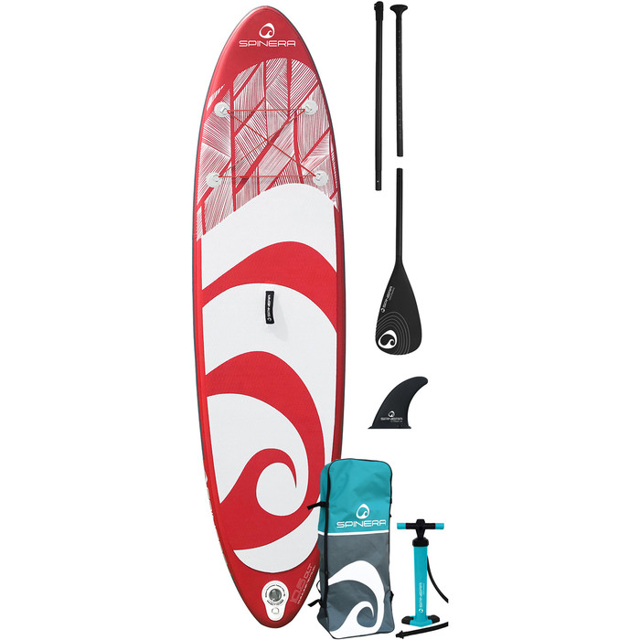 2024 Spinera Supventure 10'6 Gonflable Stand Up Paddle Board , Sac, Une Pompe  Palette - Rouge