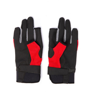 2024 Musto Essential Sailing Long Finger Gloves AUGL002 - Red