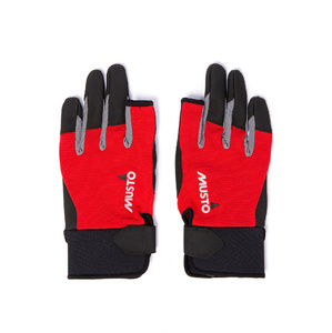 2024 Musto Essential Sailing Long Finger Gloves AUGL002 - Red