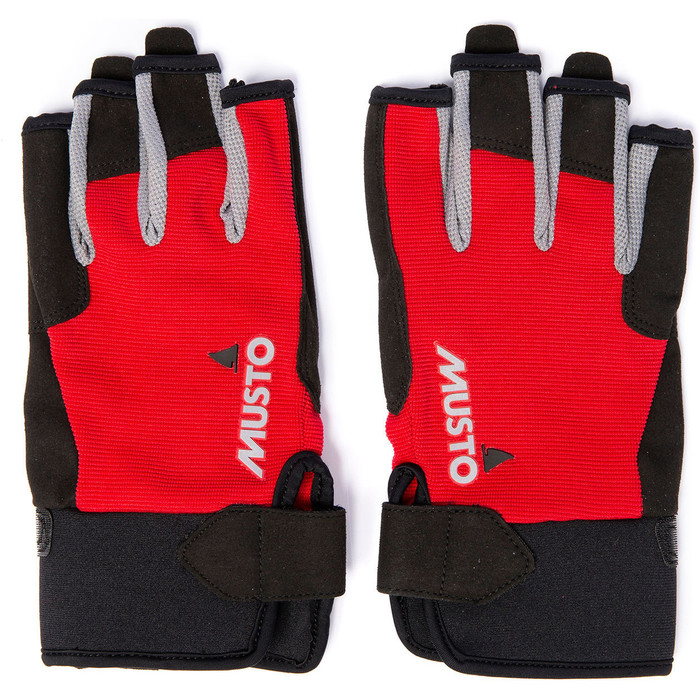 Musto Performance Short Finger Gloves Adults Unisex Black Easy Movement Perfect for Watersports in Warm Conditions 