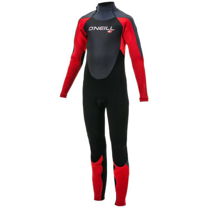 2020 O'Neill Youth Epic 5/4mm Back Zip GBS Wetsuit Black / Red / Graphite 4219