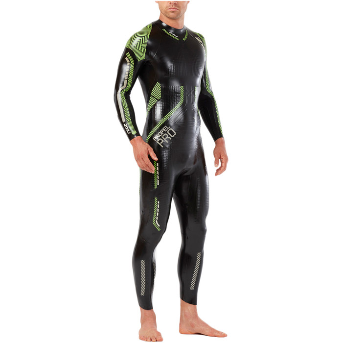 2xu Propel Pro Triathlon Wetsuit Preto / Neon Verde Gecko Mw5124c