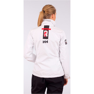 2019 Helly Hansen Womens Mid Layer Crew Jacket WHITE 30317