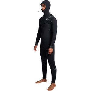 2019 Billabong Mens Furnace Carbon Ultra 6/5mm Hooded Chest Zip Wetsuit Black Q46M01