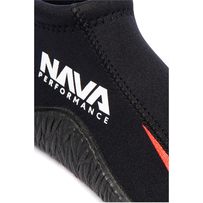 Botas De Neopreno De Corte Bajo De 3mm Nava Performance 2024 Navabt01 - Negro