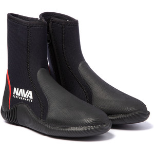 2024 Nava Performance 5mm Neoprene Zipped Boots NAVABT02 - Black