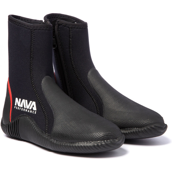 2023 Nava Performance 5mm Neoprene Zipped Boots NAVABT02 - Black