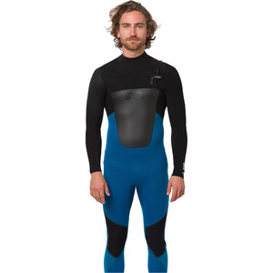 2020 Animal Mens Lava 3/2mm Chest Zip Wetsuit AW0SS006 - Marina Blue
