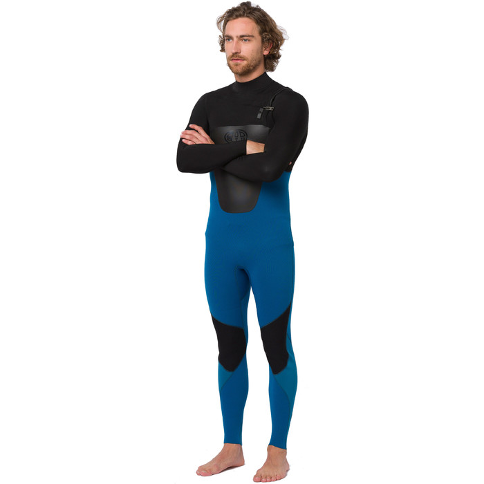 2020 Animal Mnds Lava 3/2mm Chest Zip Wetsuit Aw0ss006 - Marina Bl