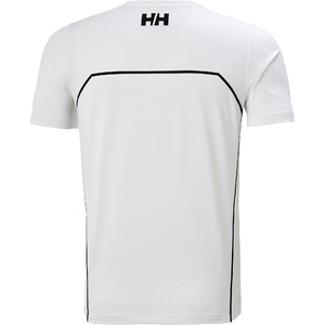 T-shirt 2021 Helly Hansen Uomo Hp Foil Ocean 34160 - Bianca