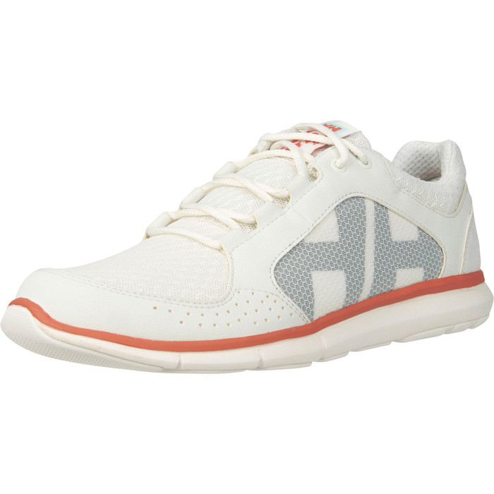 2021 Helly Hansen Womens Ahiga V4 Hydropower Sailing Shoes 11583 - Off White / Shell Pink