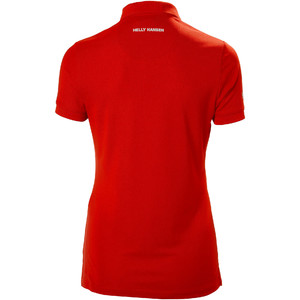 2024 Helly Hansen Vrouwen Crewline Polo Shirt 53049 - Vlag Rood
