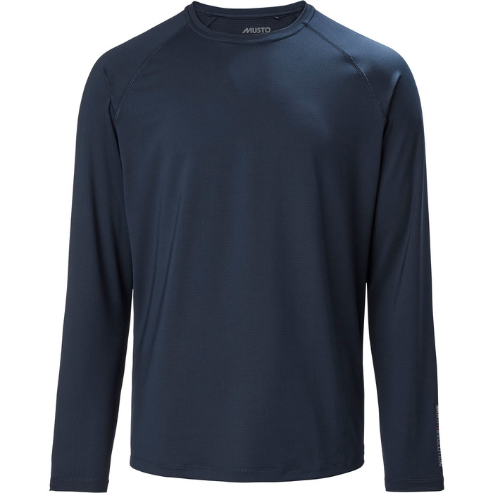 2024 Musto Herren Evolution Langarm Sunblocker T-Shirt 2.0 81155 - Echte Navy