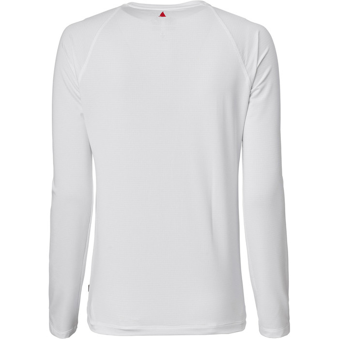 2024 Musto Frauen Evolution Langarm Sunblocker T-Shirt 2.0 81162 - Wei