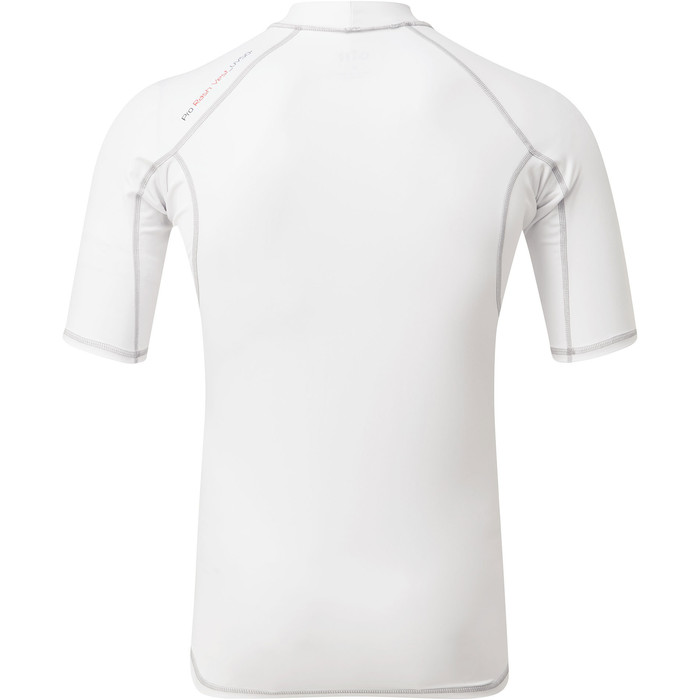 2023 Gill Mens Pro Short Sleeve Rash Vest 5021 - White
