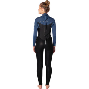 2020 Rip Curl Vrouwen Omega 3/2mm Back Zip Blue - Wetsuit Wsm9tw